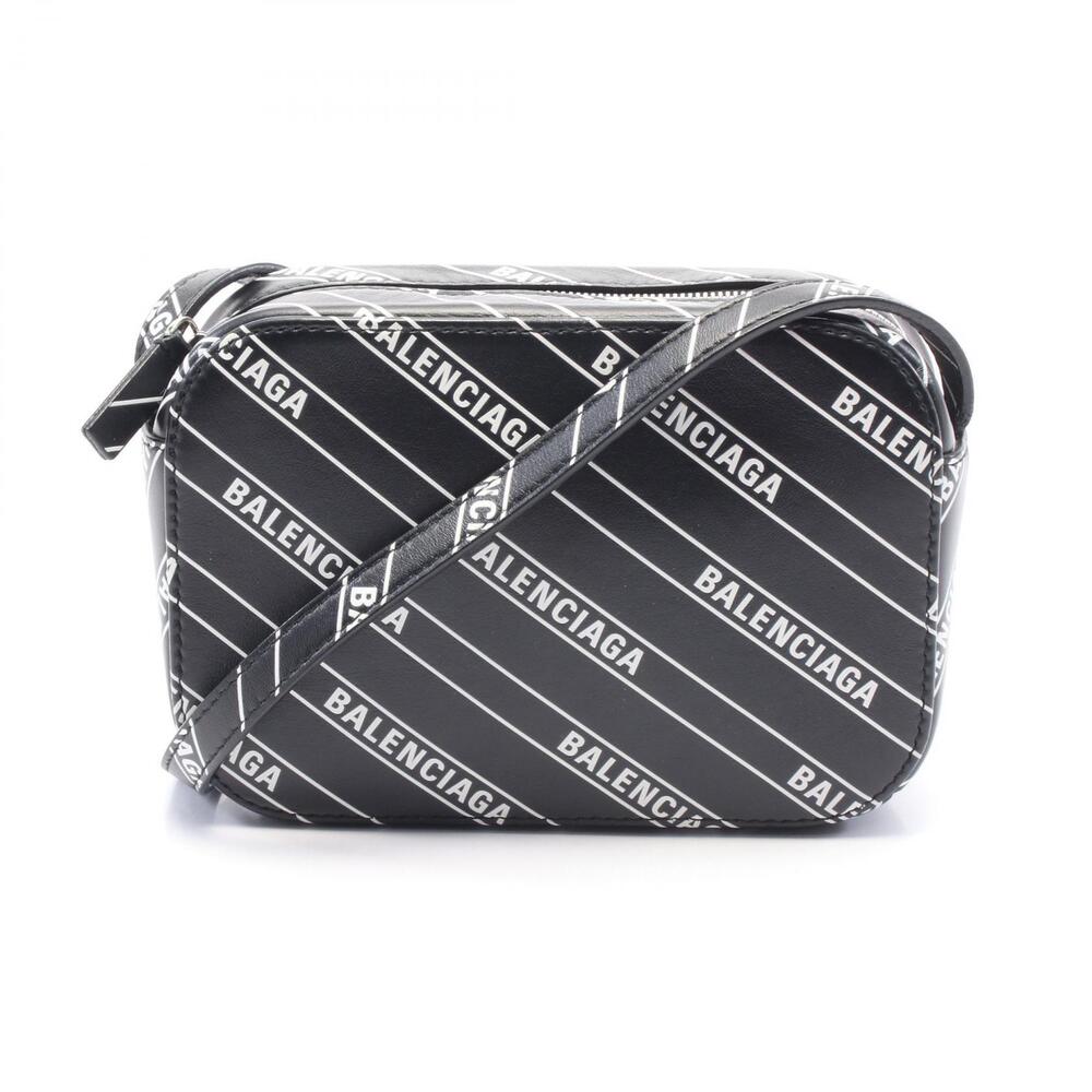 Balenciaga Camera Bag XS Shoulder Leather Black White